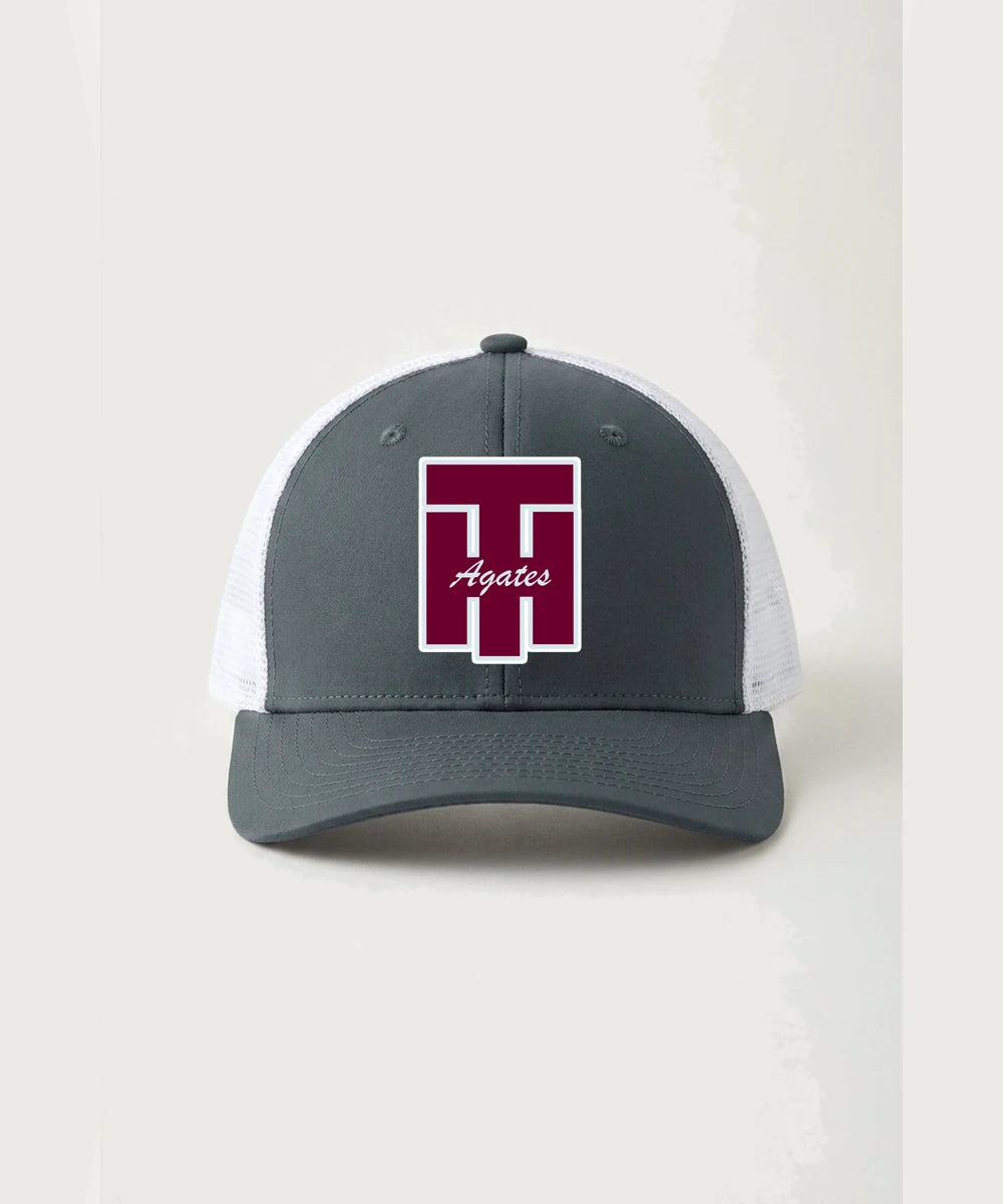 Two Harbors High School Football (Boys) - Iron Grey/ White Sport-Tek Club Trucker Cap STC46