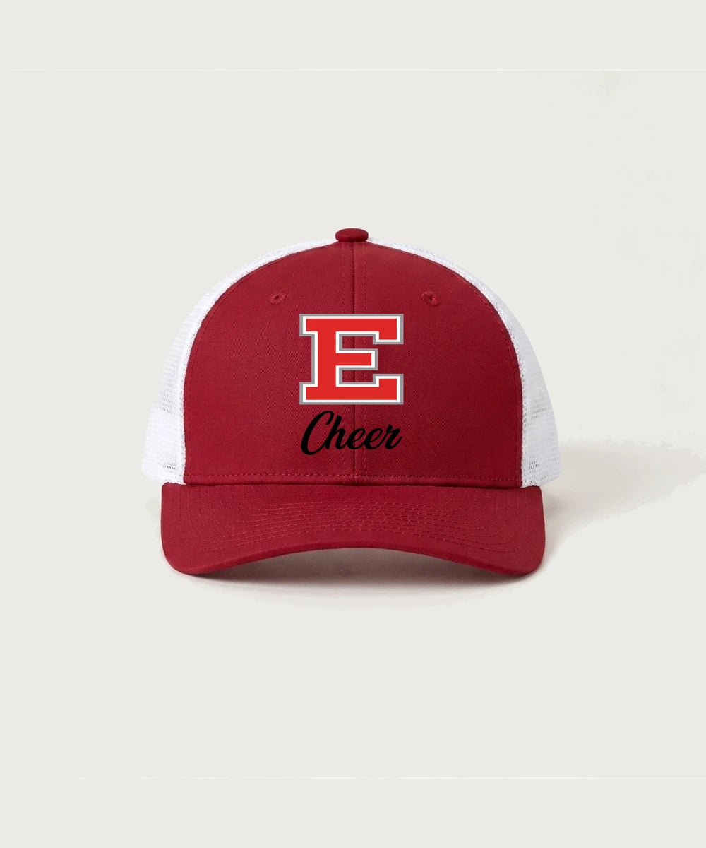 Duluth East High School Cheer (Coed) - Deep Red/ White Sport-Tek Club Trucker Cap STC46