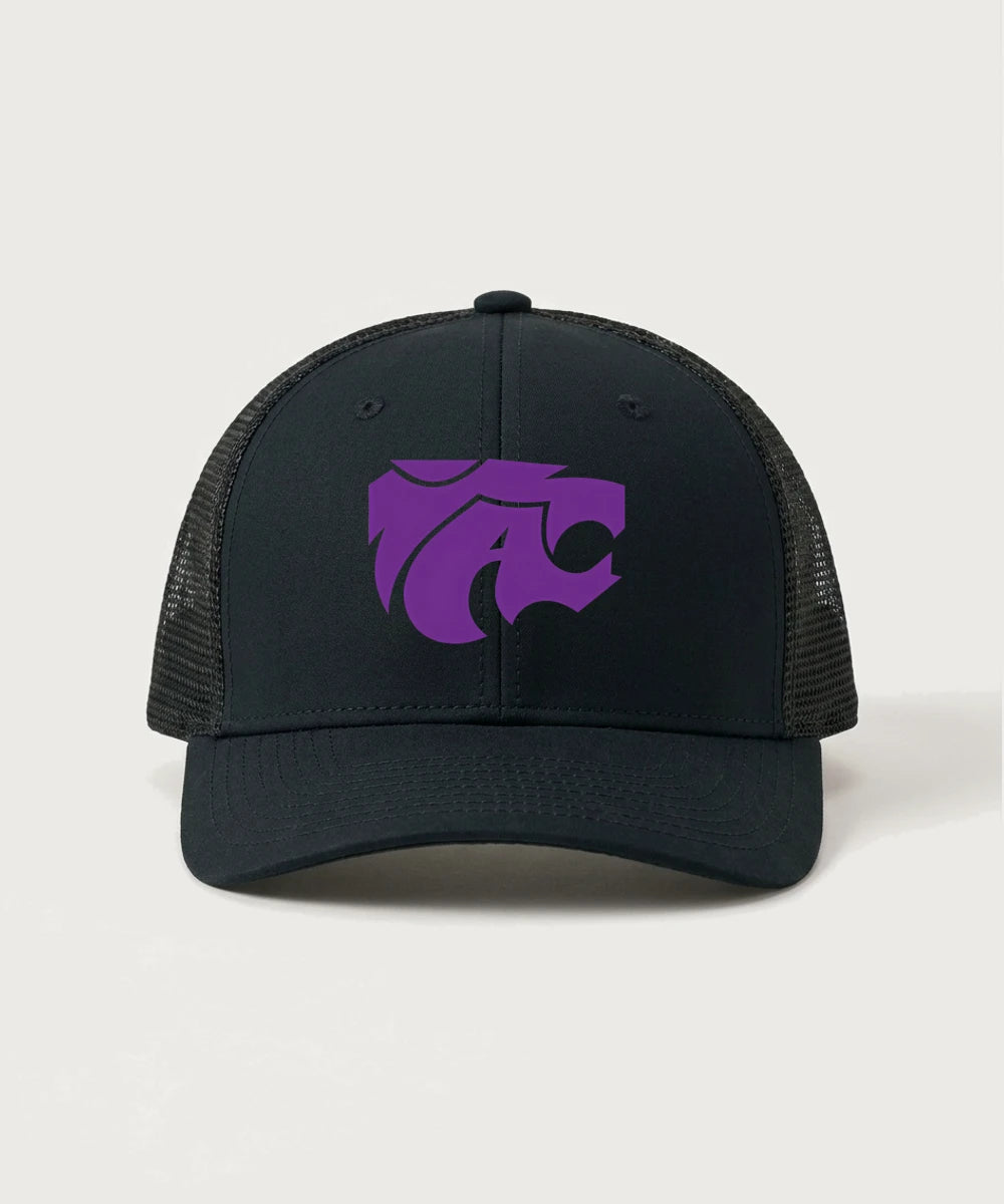Axtell High School Basketball (Girls) Team Store - Black/ Black Sport-Tek Club Trucker Cap STC46