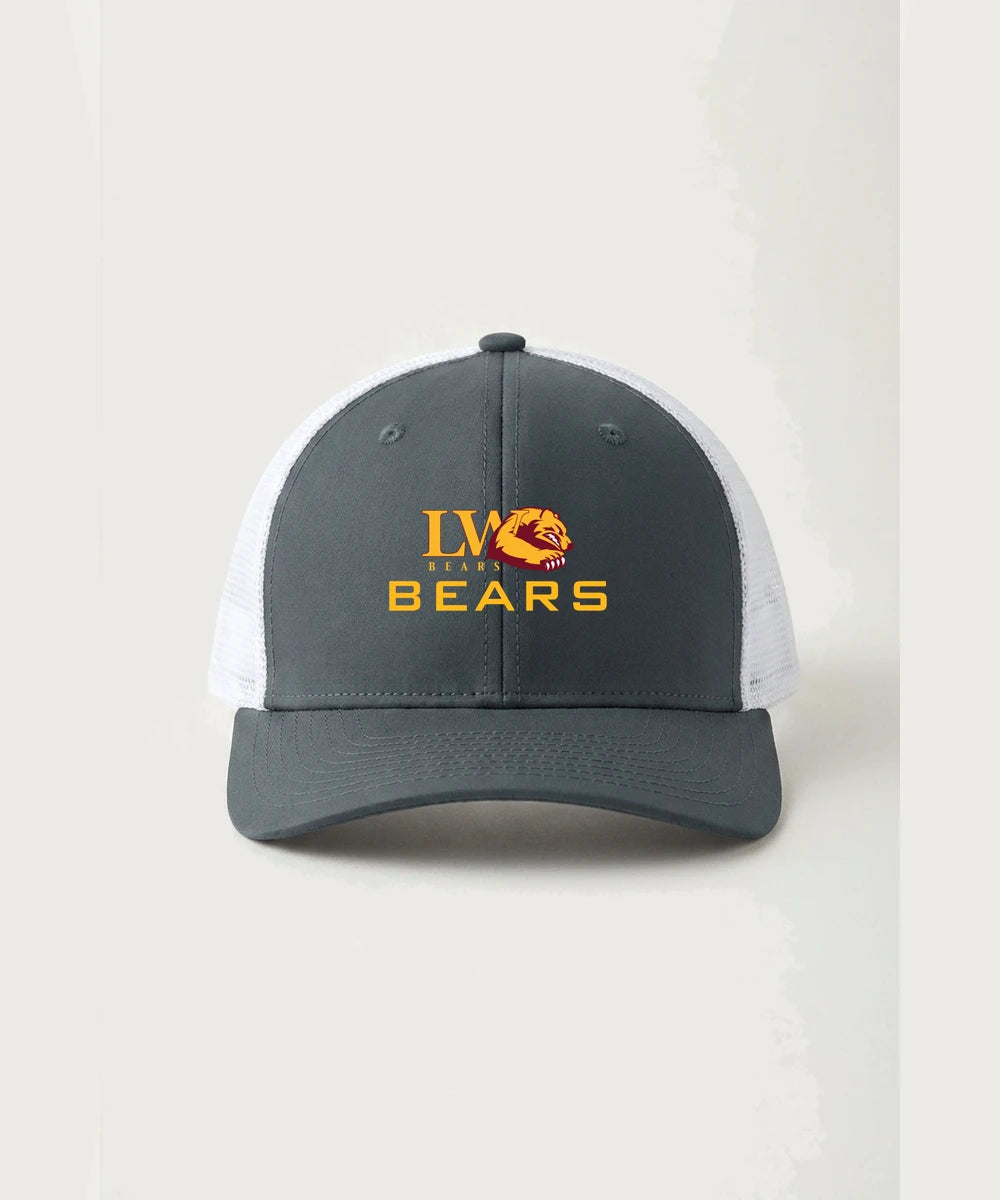 Lake of the Woods High School Football (Boys) - Iron Grey/ White Sport-Tek Club Trucker Cap STC46