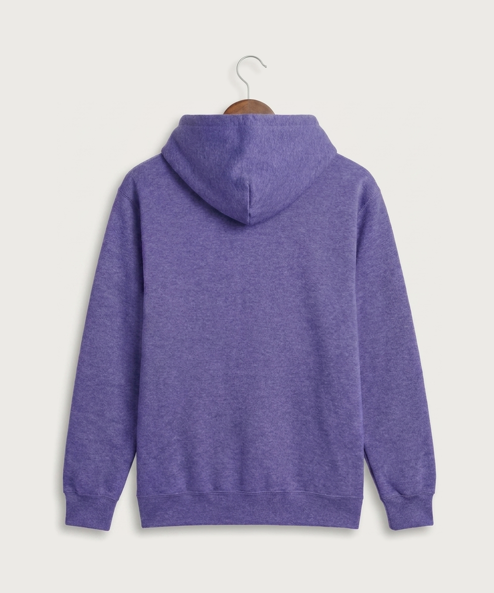 Goodhue High School Volleyball (Girls) - Heather Purple Port & Co Core Fleece Pullover Hooded Sweatshirt. PC78H (back)