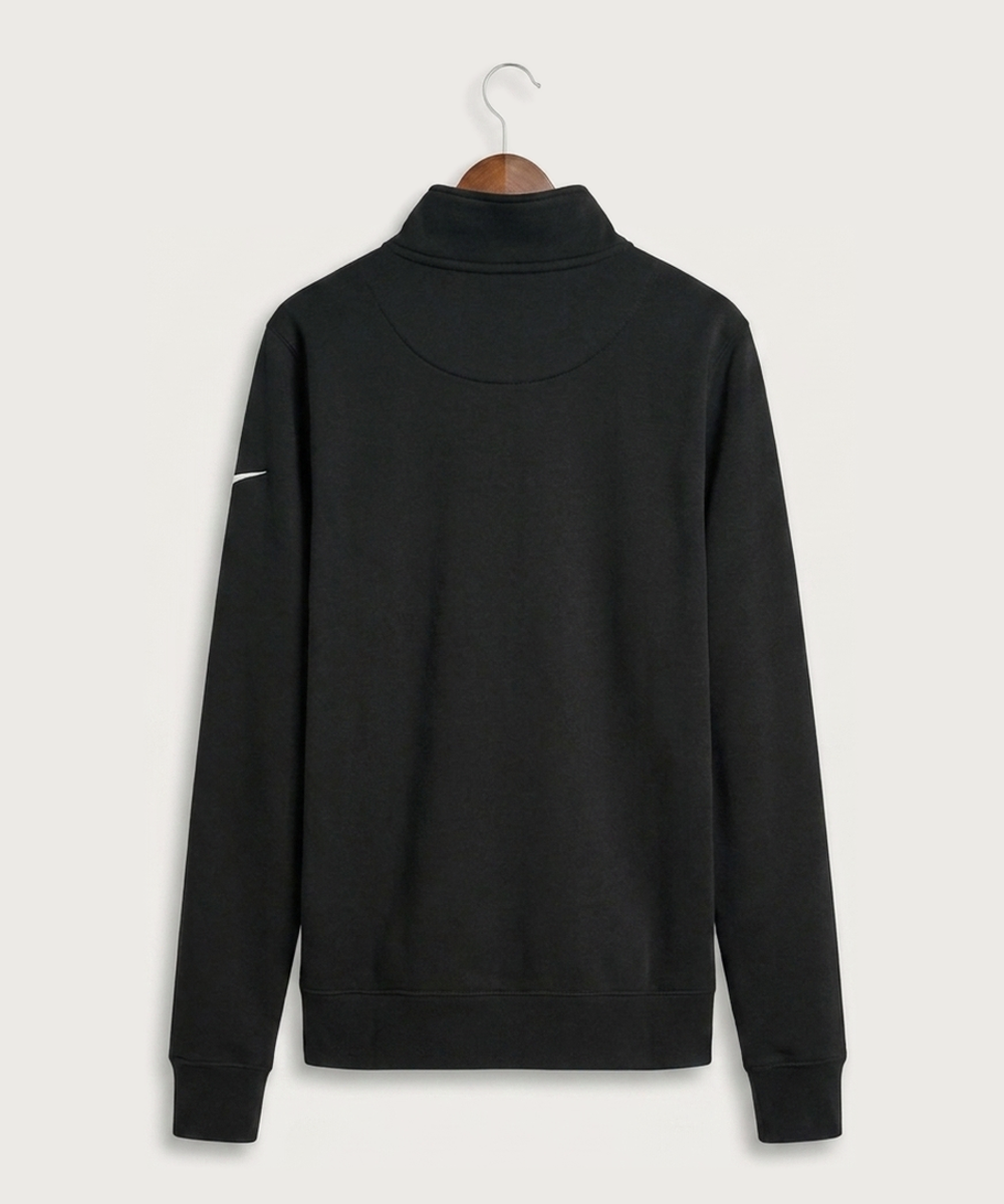 Lancer Archer Club Archery Team Store - Black Nike Club Fleece Sleeve Swoosh 1/2-Zip NKDX6718 (back)