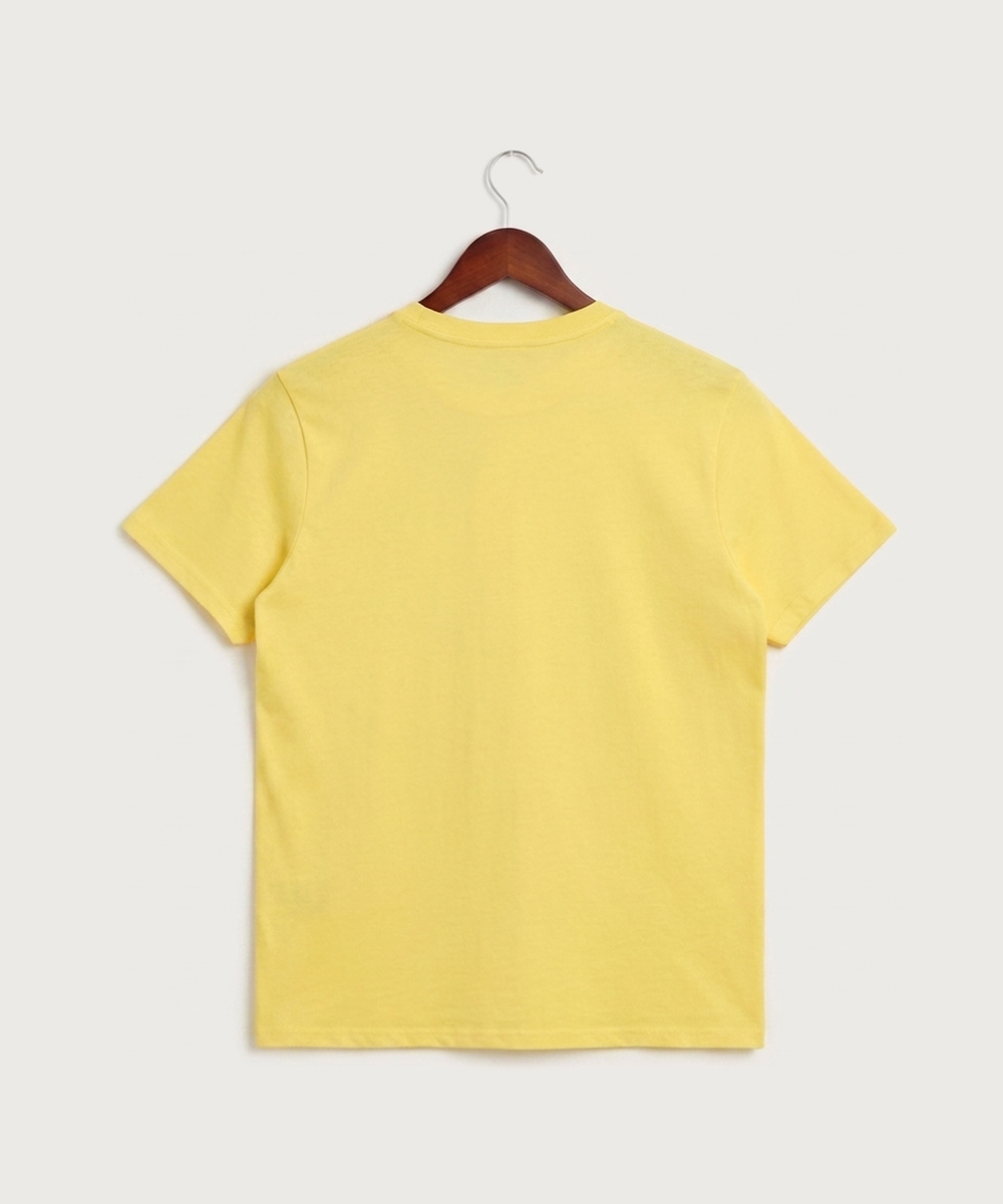 Wausau West High School Cheer - Yellow Port & Co Core Cotton Tee. PC54 (back)