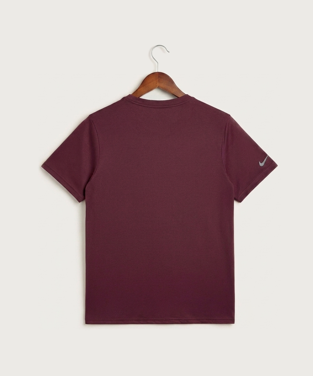 MAYBA Baseball Team Store - Deep Maroon Nike Swoosh Sleeve rLegend Tee NKDX8730 (back)