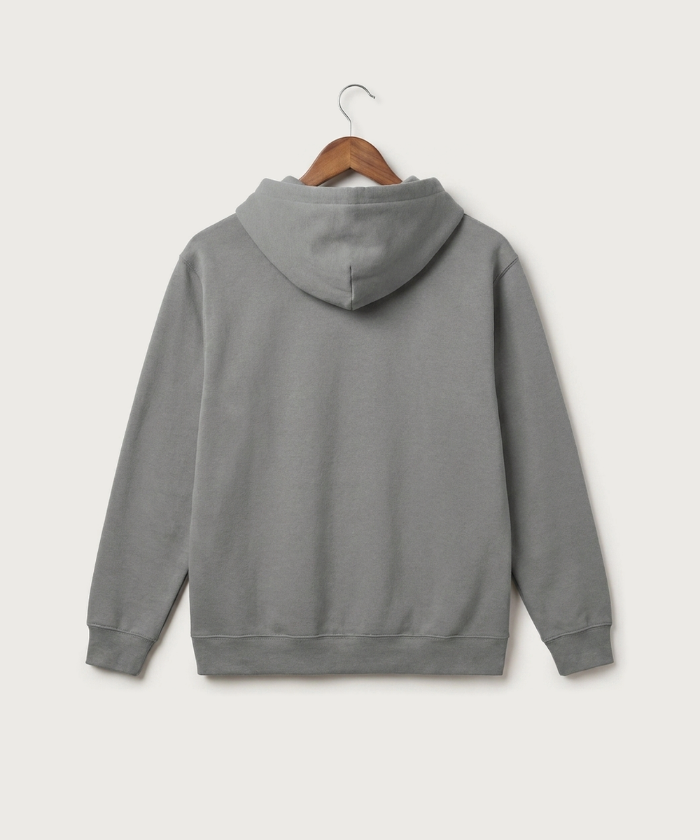 Proctor High School Football (Boys) - Medium Grey Port & Co Core Fleece Pullover Hooded Sweatshirt. PC78H (back)