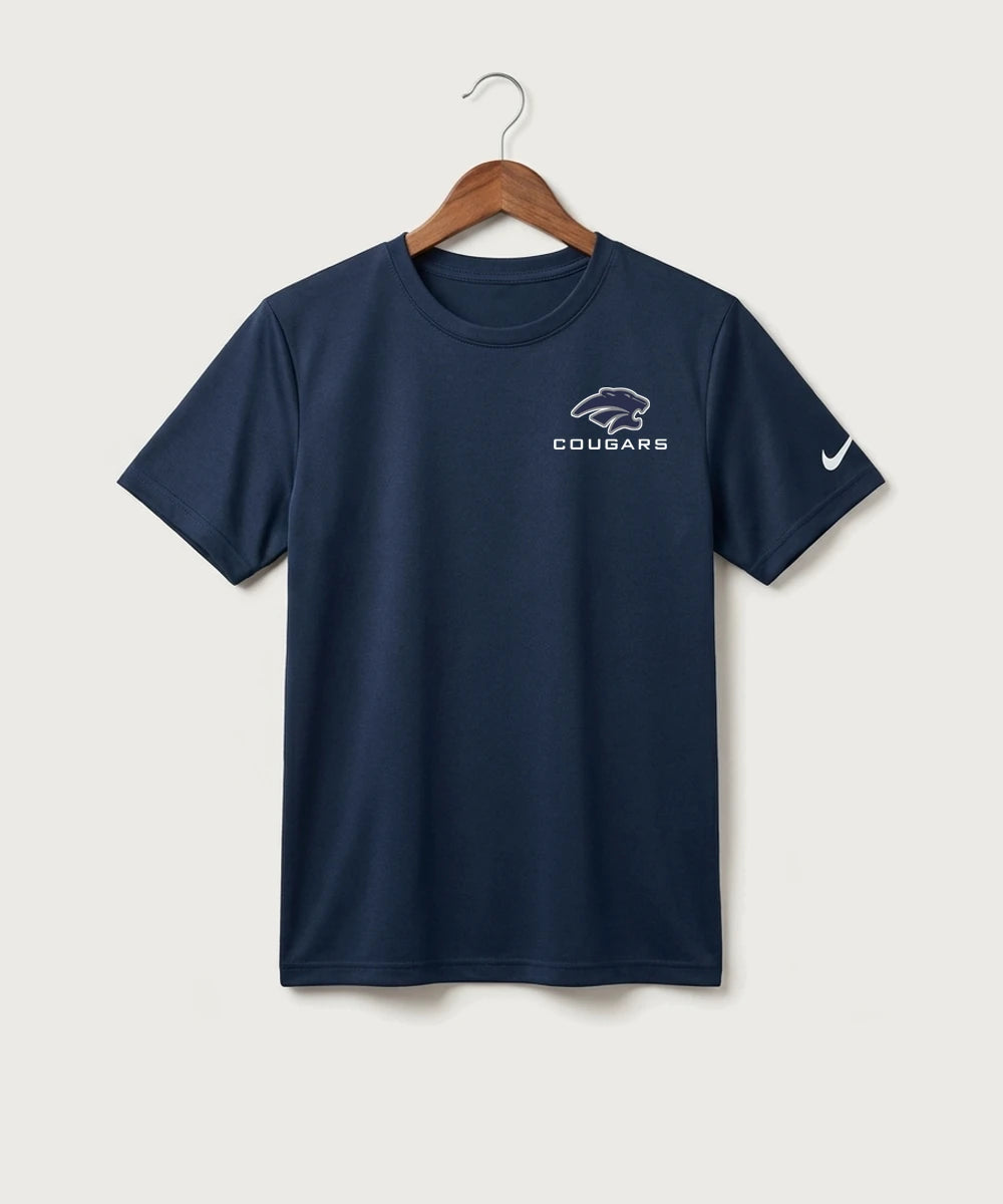 Zumbrota Mazeppa High School Volleyball (Girls) - College Navy Nike Youth Swoosh Sleeve rLegend Tee NKDX8787