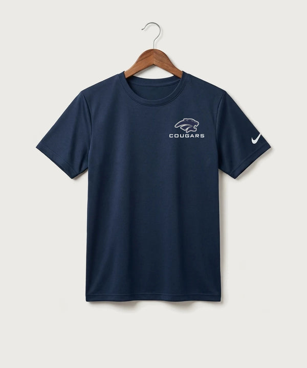 Zumbrota Mazeppa High School Volleyball (Girls) - College Navy Nike Youth Swoosh Sleeve rLegend Tee NKDX8787