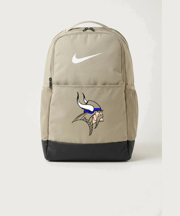 Hayfield High School Volleyball (Girls) - Desert Khaki Nike Brasilia Medium Backpack NKDH7709