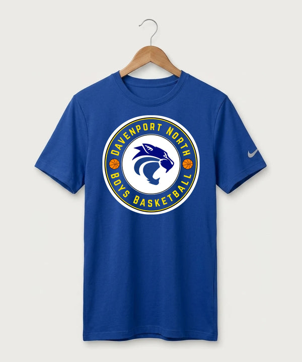 GF E2E Test 05 Boys Basketball - Game Royal Nike Swoosh Sleeve rLegend Tee NKDX8730
