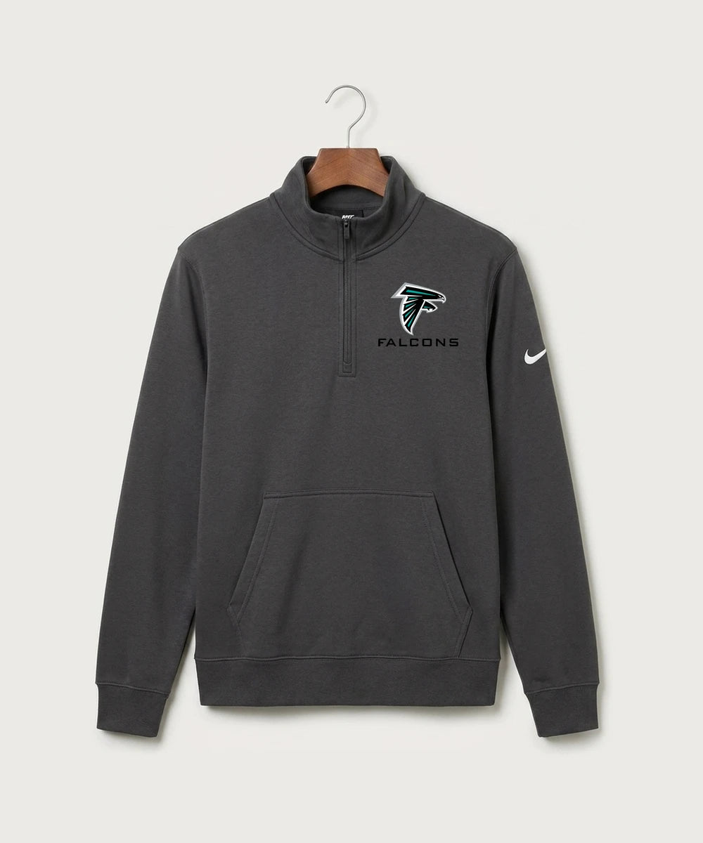 Fillmore Central High School Football (Boys) - Anthracite Nike Club Fleece Sleeve Swoosh 1/2-Zip NKDX6718