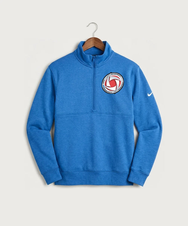 Houston Volleyball - Light Game Royal Heather Nike Club Fleece Sleeve Swoosh 1/2-Zip NKDX6718