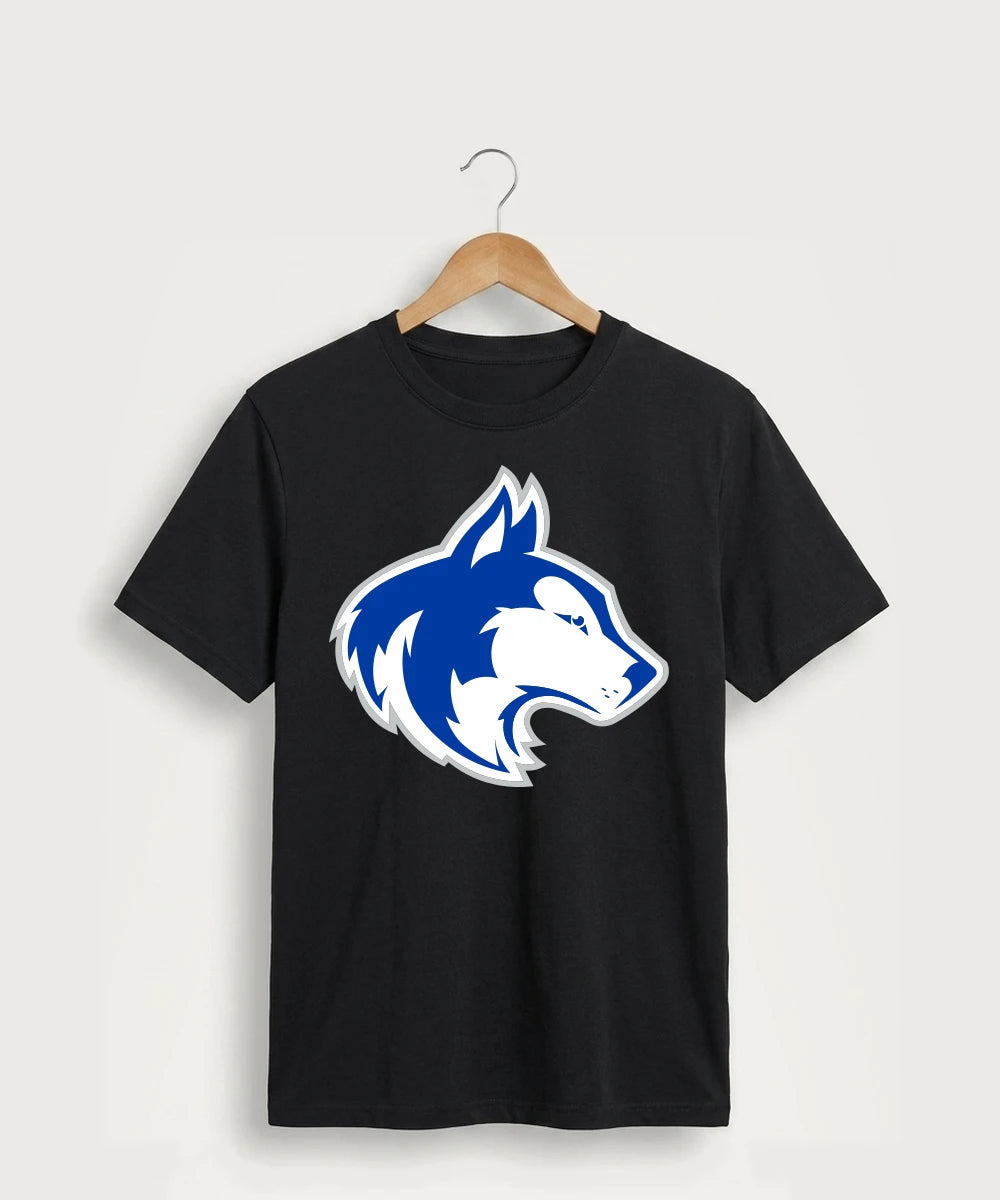 Owatonna High School Volleyball (Girls) - Jet Black Port & Co Core Cotton Tee. PC54