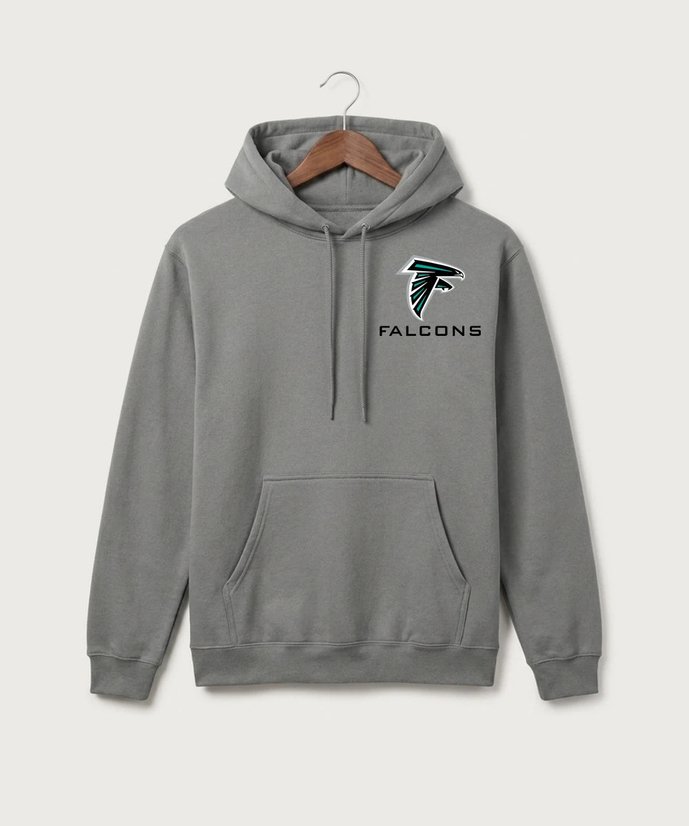 Fillmore Central High School Football (Boys) - Medium Grey Port & Co Core Fleece Pullover Hooded Sweatshirt. PC78H