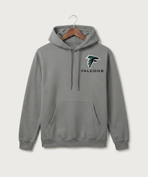 Fillmore Central High School Football (Boys) - Medium Grey Port & Co Core Fleece Pullover Hooded Sweatshirt. PC78H