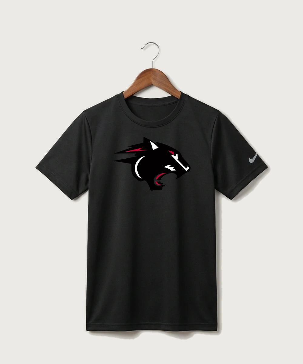 Nrheg Panthers High School Football (Boys) - Black Nike Youth Swoosh Sleeve rLegend Tee NKDX8787