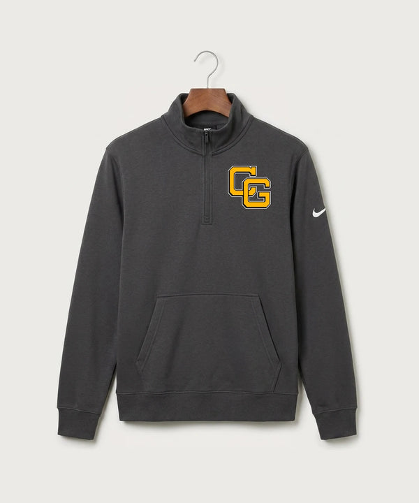 Clearbrook Gonvick High School Football (Boys) - Anthracite Nike Club Fleece Sleeve Swoosh 1/2-Zip NKDX6718
