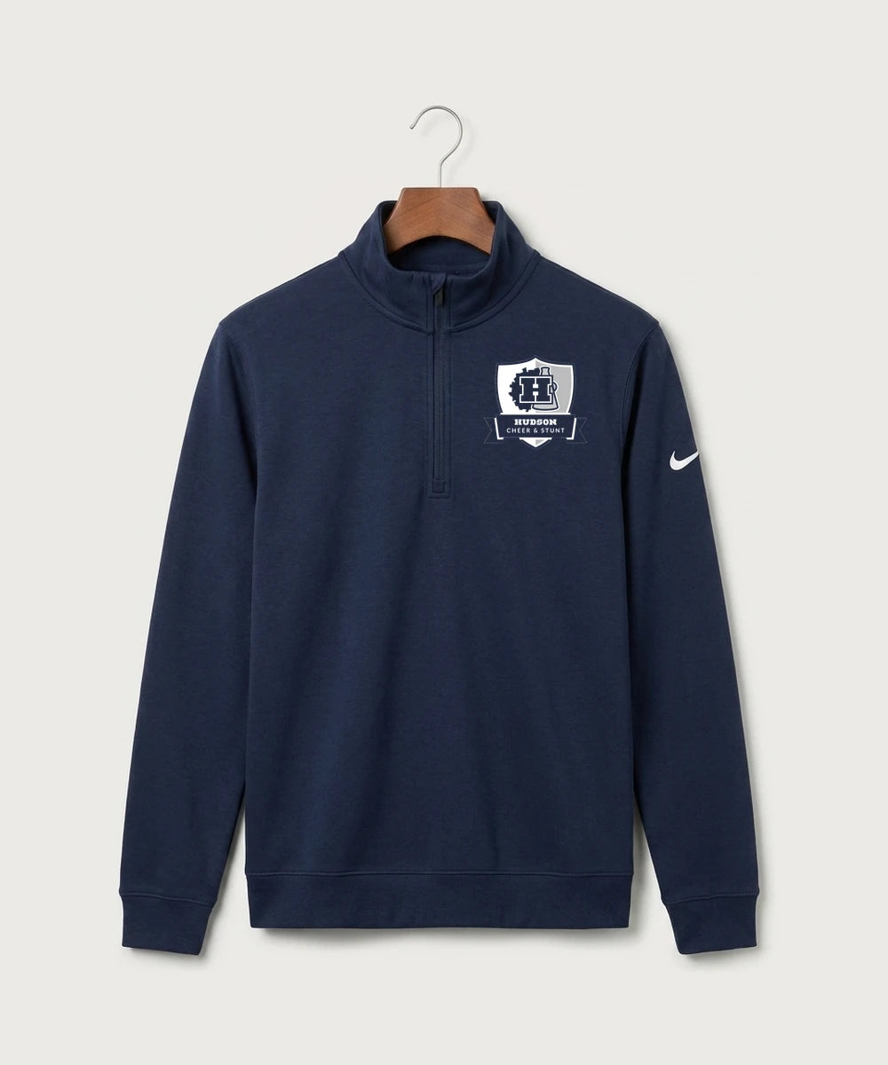 Hudson Cheer & Stunt - Midnight Navy Nike Club Fleece Sleeve Swoosh 1/2-Zip NKDX6718