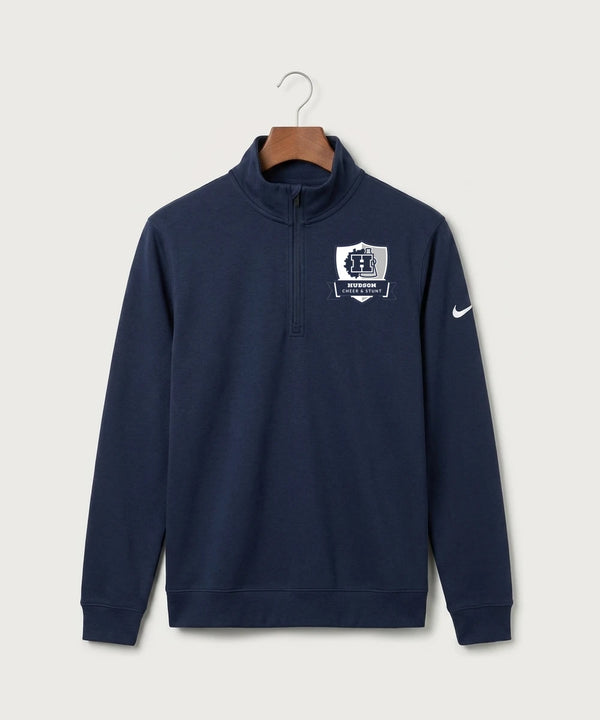 Hudson Cheer & Stunt - Midnight Navy Nike Club Fleece Sleeve Swoosh 1/2-Zip NKDX6718