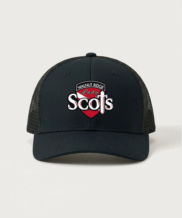 Walnut Ridge High School Basketball Team Store - Black/ Black Sport-Tek Club Trucker Cap STC46