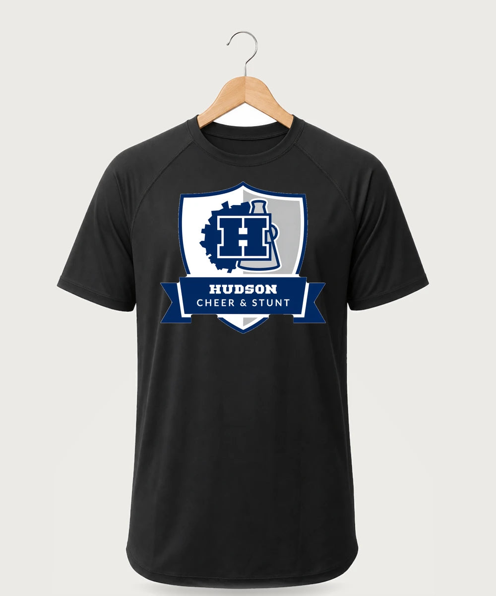 Hudson Cheer & Stunt - Black Tee
