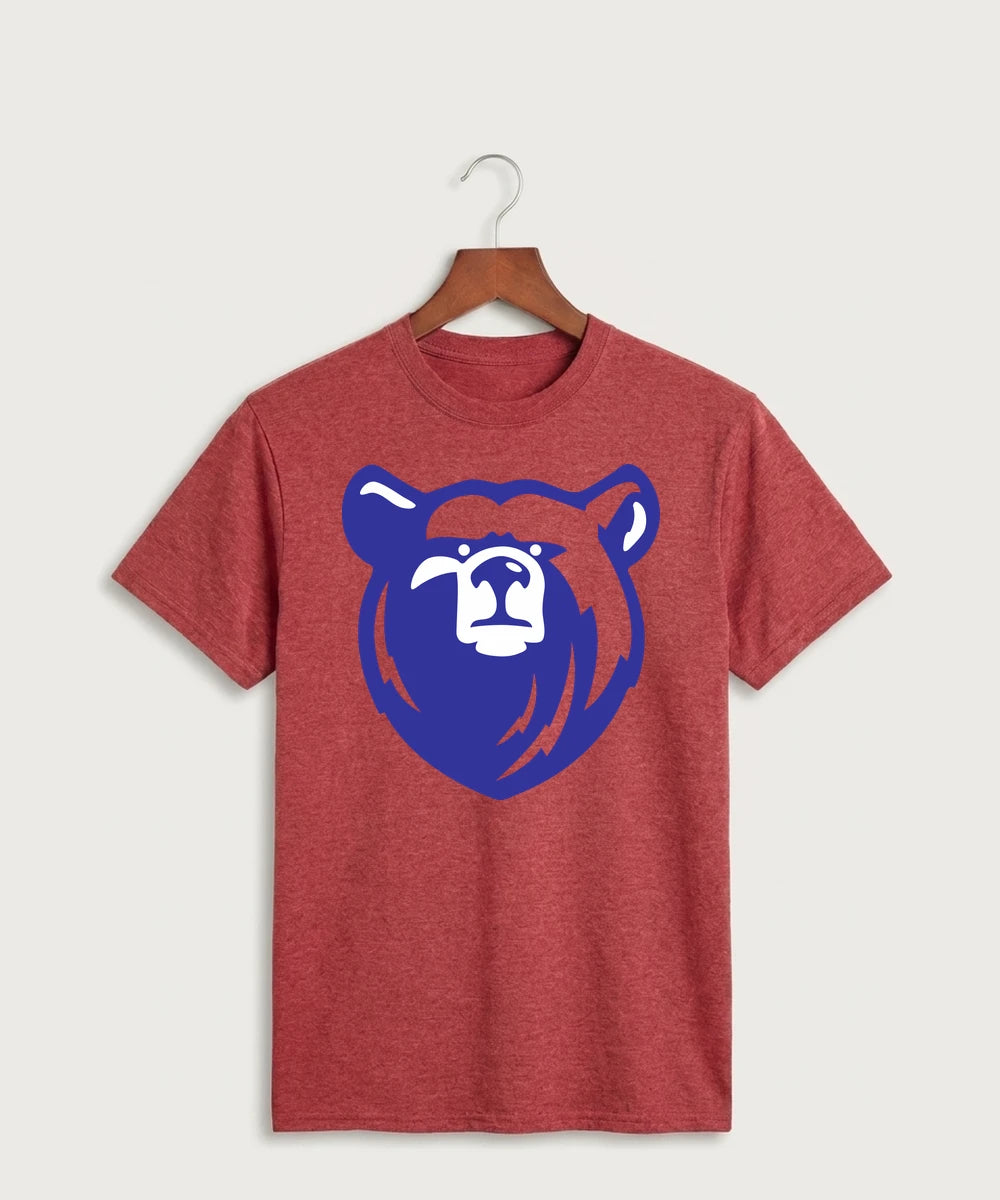 Bertha Hewitt High School Football (Boys) - Heather Red Port & Co Core Cotton Tee. PC54