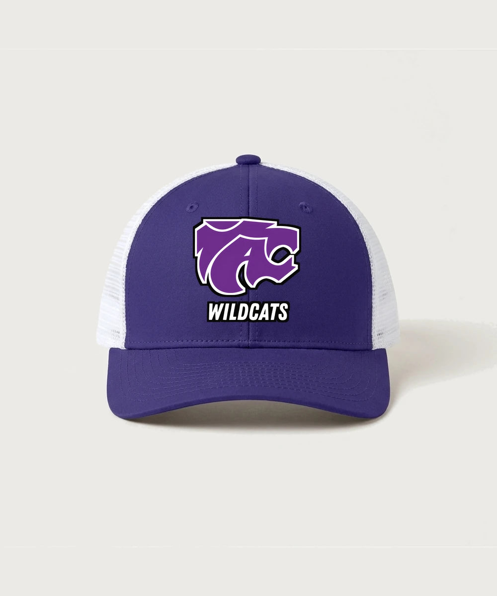 Axtell High School Basketball (Girls) Team Store - Purple/ White Sport-Tek Club Trucker Cap STC46