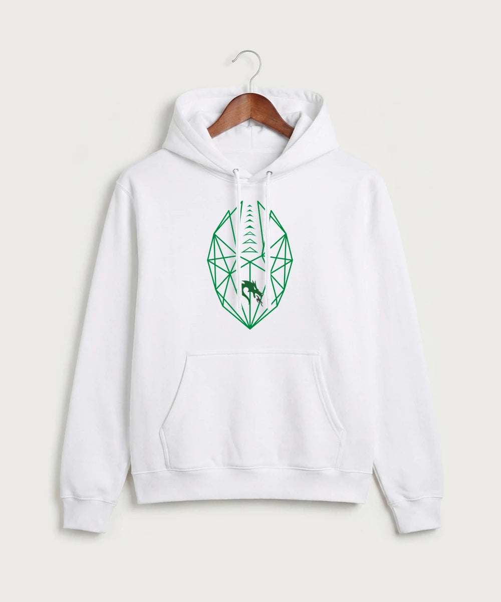 Pine City High School Football (Boys) - White Port & Co Core Fleece Pullover Hooded Sweatshirt. PC78H