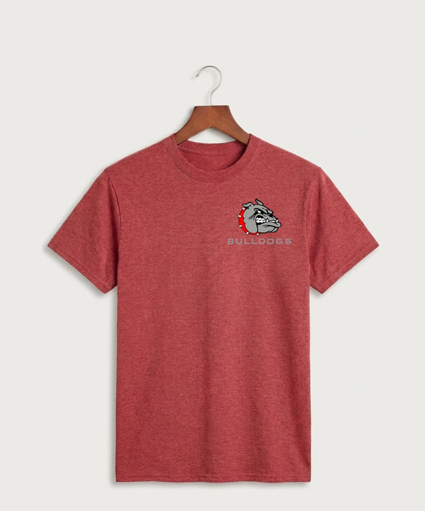 Otter Tail Central Football (Boys) - Heather Red Port & Co Core Cotton Tee. PC54