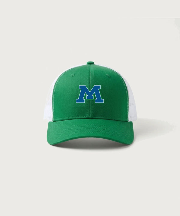 Minnewaska Area High School Football (Boys) - True Kelly Green/ White Sport-Tek Club Trucker Cap STC46