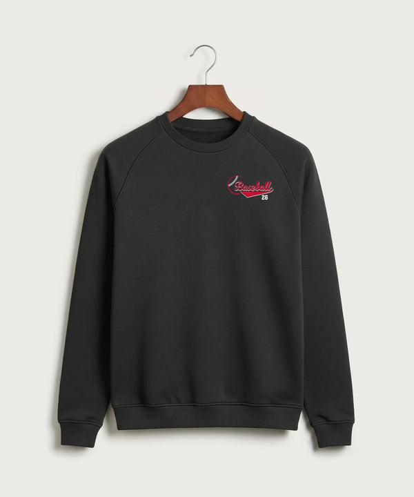 GF E2E Test 04 Baseball - Black Crewneck