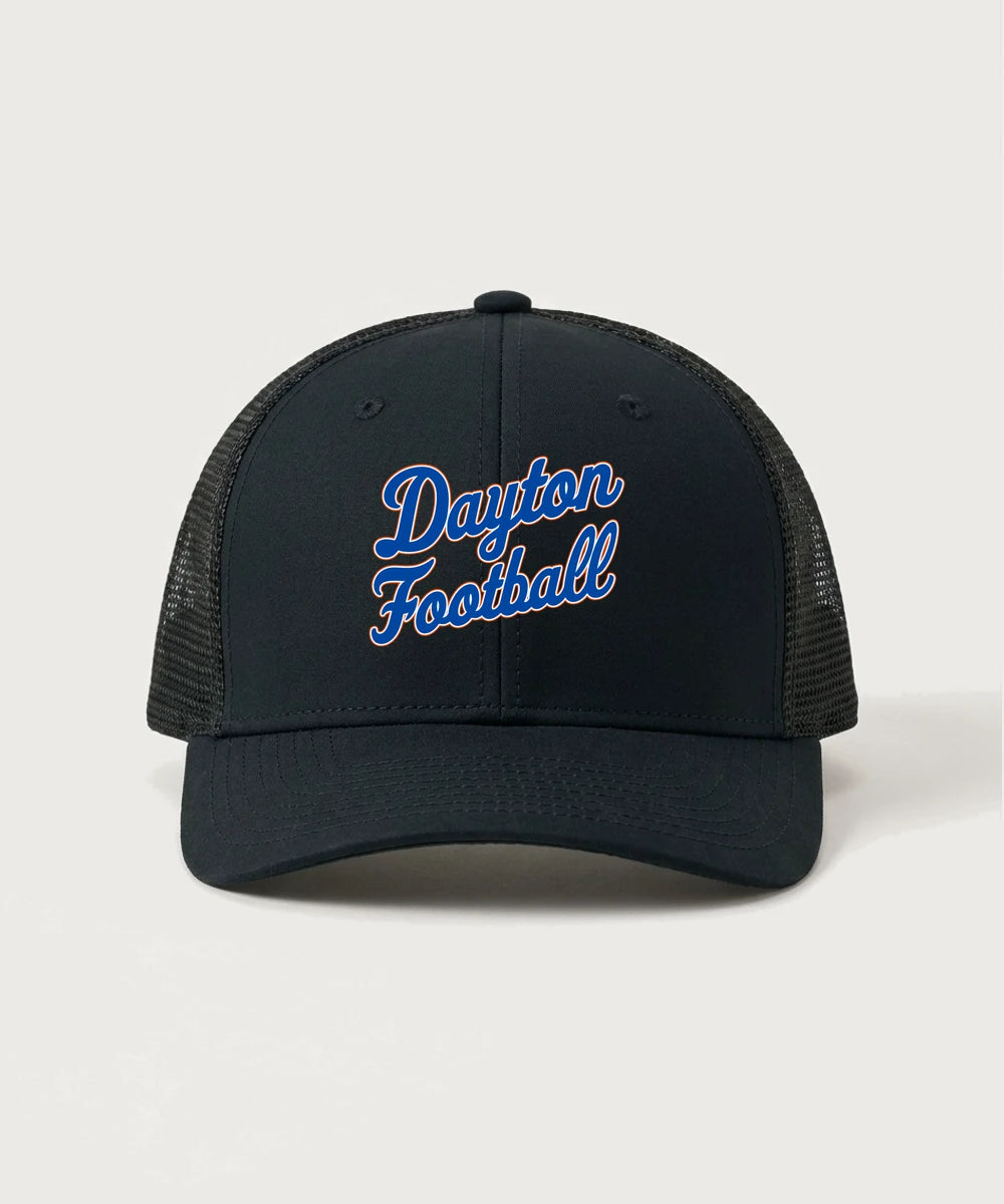 Jonathan Dayton High School Football Team Store - Black/ Black Sport-Tek Club Trucker Cap STC46
