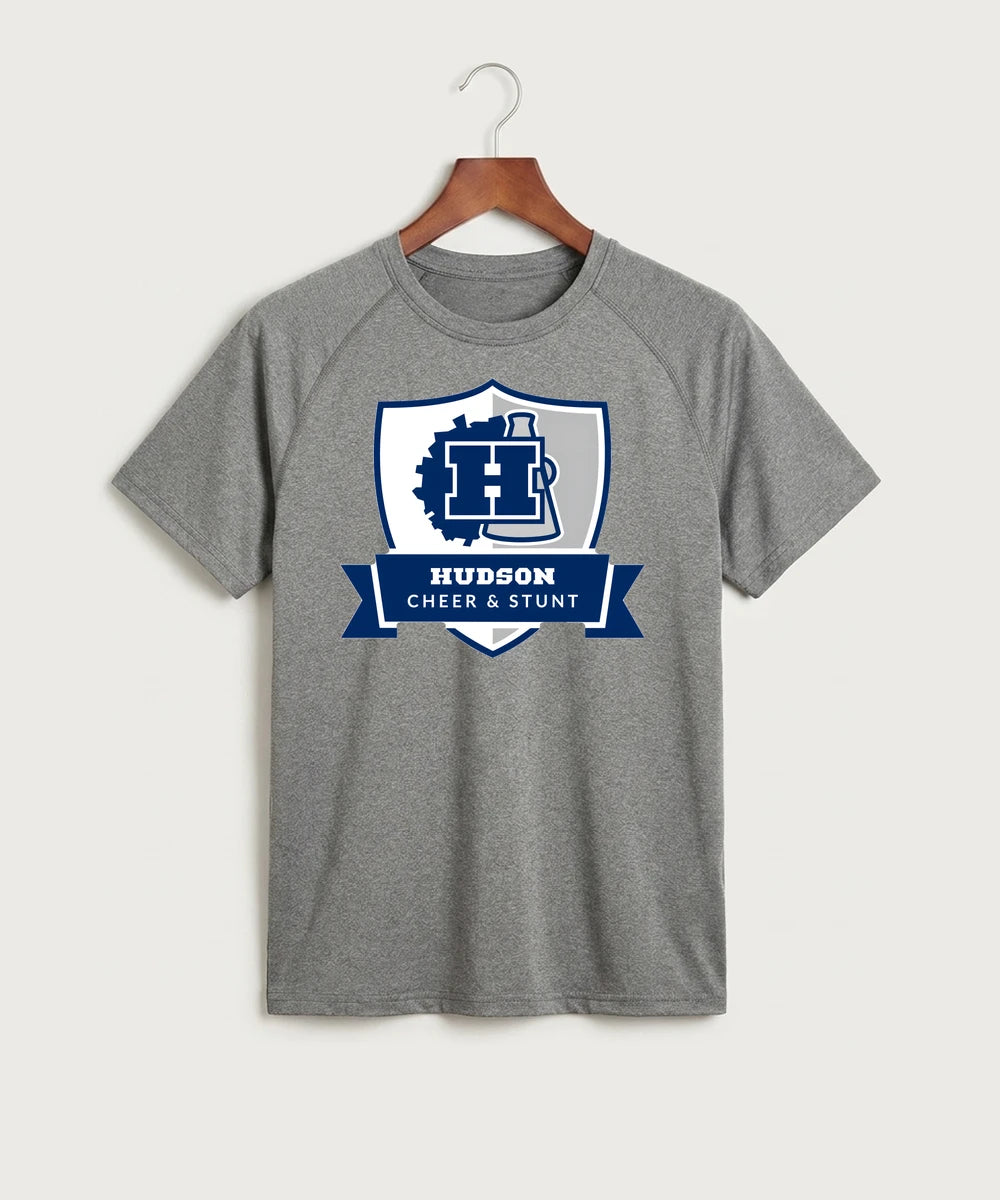 Hudson Cheer & Stunt - Gray Tee