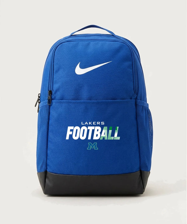 Minnewaska Area High School Football (Boys) - Game Royal Nike Brasilia Medium Backpack NKDH7709