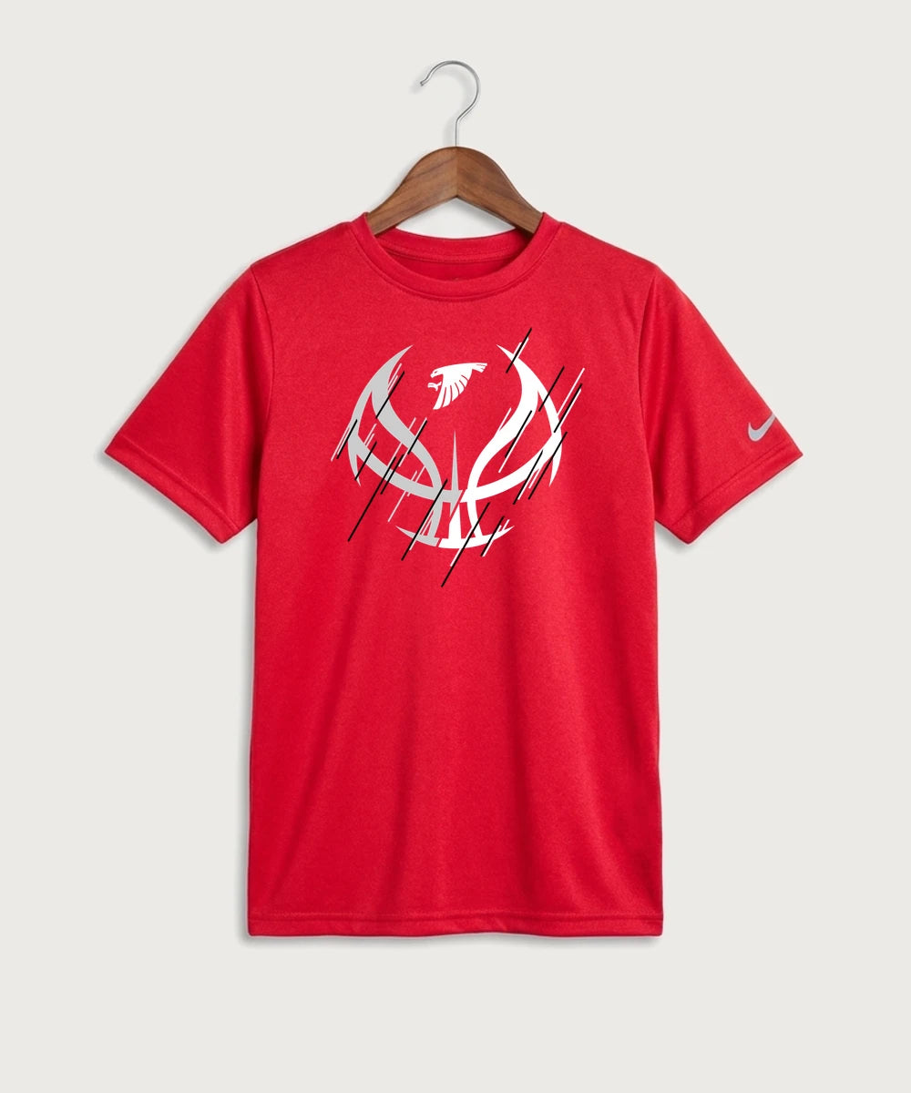 GF E2E Test 03 Girls Basketball - University Red Nike Youth Swoosh Sleeve rLegend Tee NKDX8787