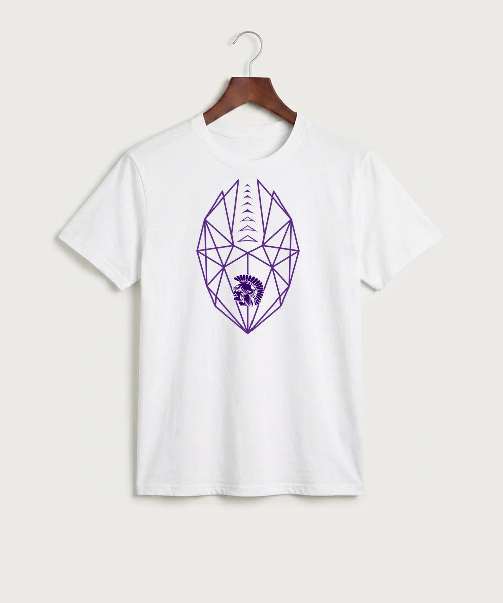 Barnesville High School Football (Boys) - White Port & Co Core Cotton Tee. PC54