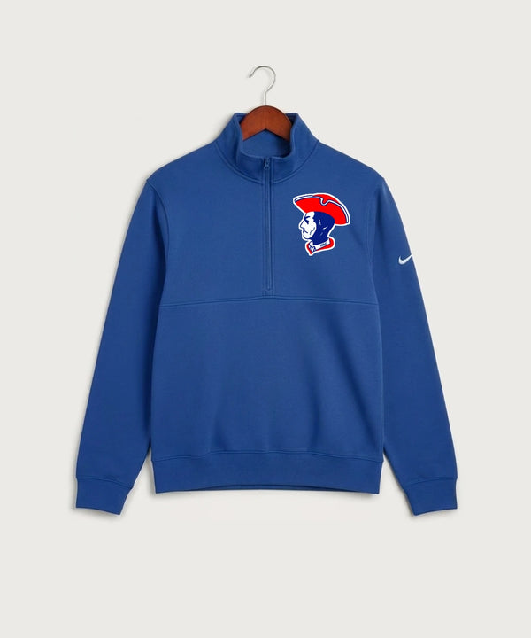 Hills-Beaver Creek High School Volleyball (Girls) - Game Royal Nike Club Fleece Sleeve Swoosh 1/2-Zip NKDX6718