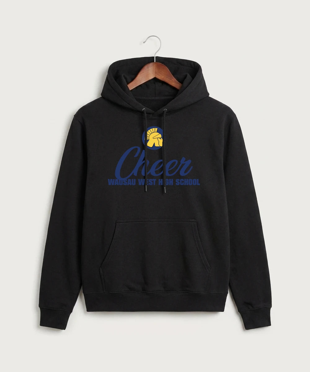 Wausau West High School Cheer - Black Hoodie Value