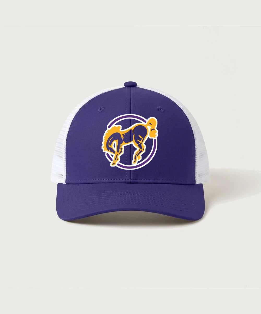 International Falls High School Football (Boys) - Purple/ White Sport-Tek Club Trucker Cap STC46