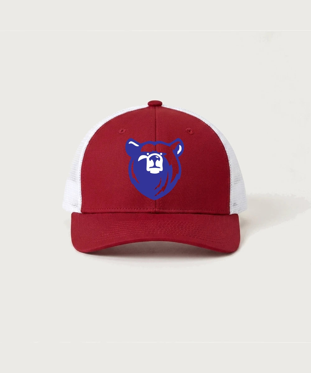 Bertha Hewitt High School Football (Boys) - Deep Red/ White Sport-Tek Club Trucker Cap STC46