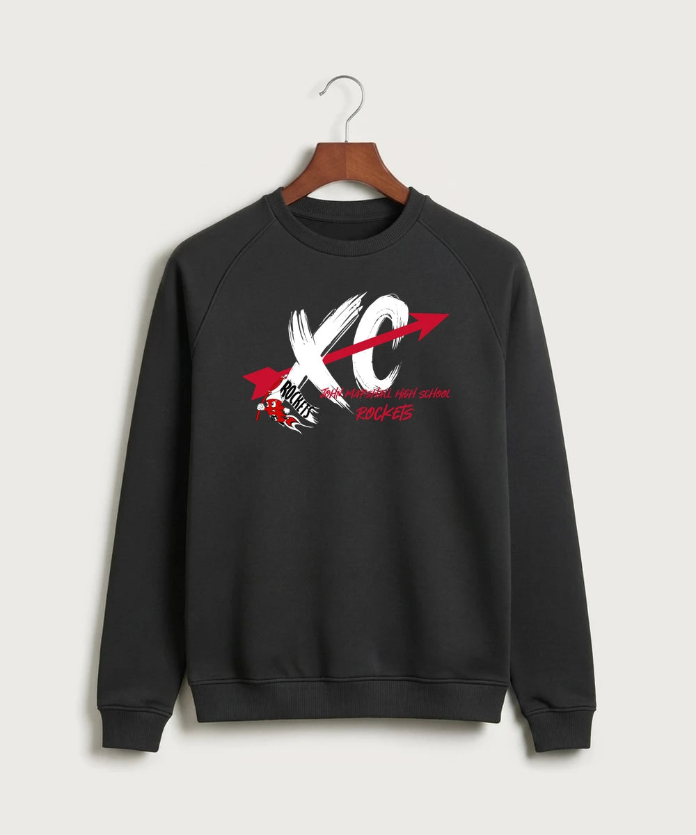 John Marshall High School Cross Country (Coed) - Black Crewneck