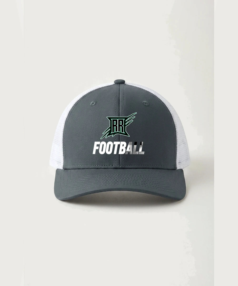 Rock Ridge High School Football (Boys) - Iron Grey/ White Sport-Tek Club Trucker Cap STC46