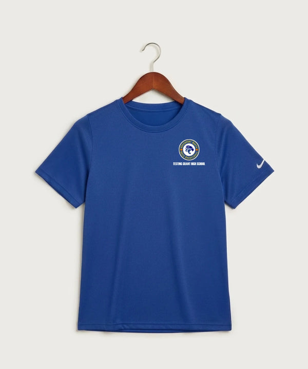 GF E2E Test 05 Boys Basketball - Game Royal Nike Youth Swoosh Sleeve rLegend Tee NKDX8787