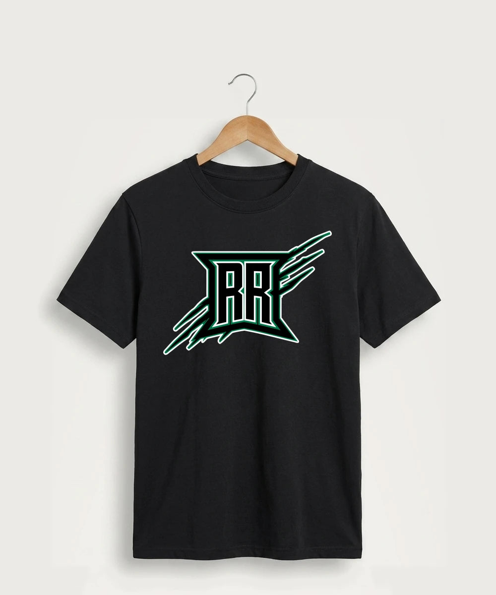 Rock Ridge High School Football (Boys) - Jet Black Port & Co Core Cotton Tee. PC54