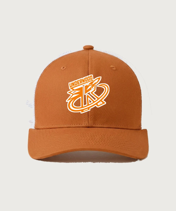 Underwood High School Football (Boys) - Texas Orange/ White Sport-Tek Club Trucker Cap STC46
