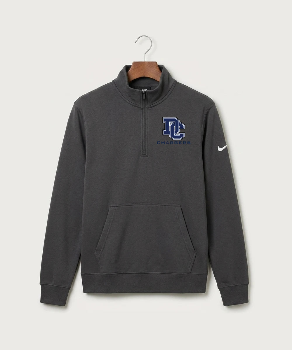 Dassel Cokato High School Football (Boys) - Anthracite Nike Club Fleece Sleeve Swoosh 1/2-Zip NKDX6718