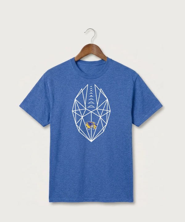 Wadena Deer Creek High School Football (Boys) - Heather Royal Port & Co Core Cotton Tee. PC54