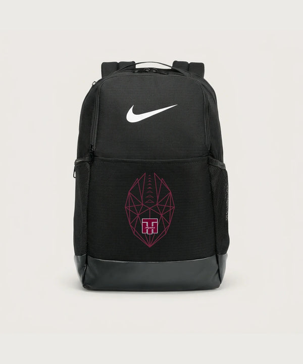 Two Harbors High School Football (Boys) - Black Nike Brasilia Medium Backpack NKDH7709