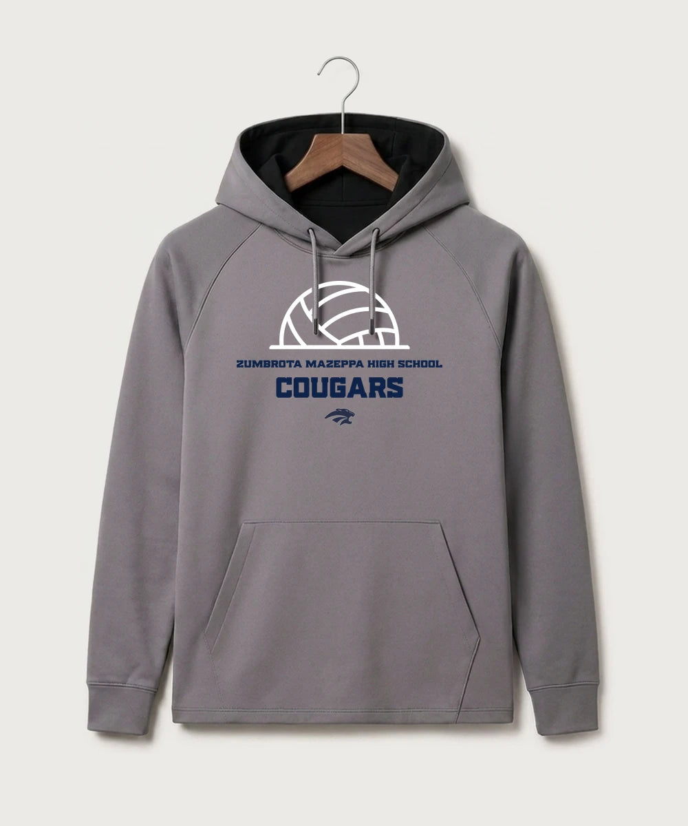 Zumbrota Mazeppa High School Volleyball (Girls) - Gray Hoodie