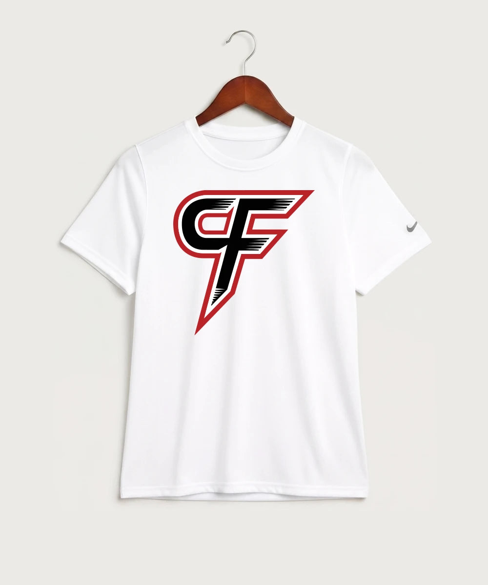 Cannon Falls High School Volleyball (Girls) - White Nike Youth Swoosh Sleeve rLegend Tee NKDX8787