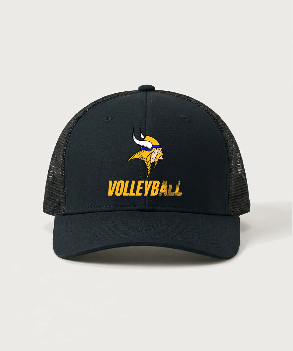 Hayfield High School Volleyball (Girls) - Black/ Black Sport-Tek Club Trucker Cap STC46